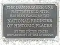 Dam No. One Battlefield Site. Plaque commémorative 2.