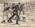 Confrontation entre la police et les mineurs gréviste lors d'une émeute, 1898