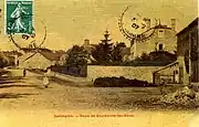 La route de Bourbonne-les-Bains vers 1907.