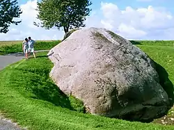 Vue du bloc erratique en 2014.