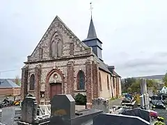 L'église Saint-Aubin.