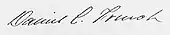 signature de Daniel Chester French