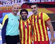 Danijel Šarić, Juanín García et Kiril Lazarov, en 2013