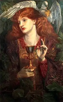 Rossetti, Le Saint Graal, 1874, collection privée.