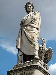 Statue de Dante (1865), Enrico Pazzi, Piazza Santa Croce, Florence.