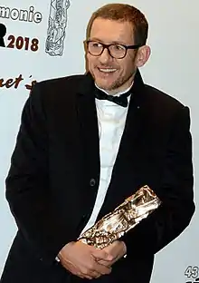 Dany Boon reçoit le César du public pour Raid dingue.