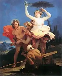 Apollon et Daphné de Giambattista Tiepolo, 1744–45 (Musée du Louvre, Paris)