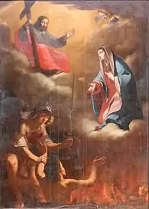 La Vierge intercédant pour les trépassés, église du Saint-Esprit d'Aix-en-Provence.