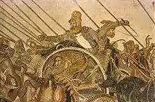 Représentation de Darius III (à la bataille d'Issos en 333)