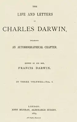 Image illustrative de l’article L'Autobiographie de Charles Darwin