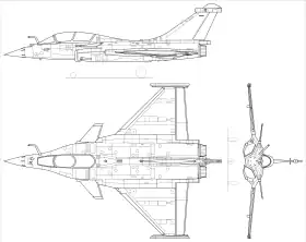 vue en plan de l’avion