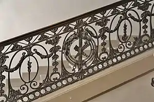 Rampe de l'escalier d'honneur de l'hôtel Dassier