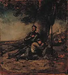 Don Quichotte et Sancho Panza se reposant sous un arbre, 1864-1866Ordrupgaard museum de Copenhague