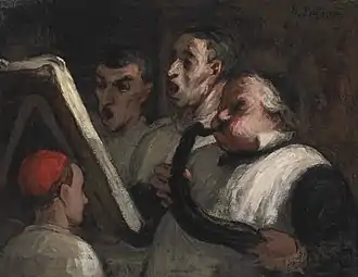 Le Lutrin, 1864-1865Honoré DaumierCollection privée, Vente 2016
