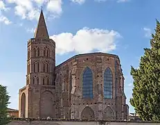 Abside et clocher de l'église Saint-Barthélémy