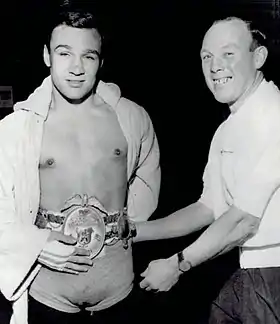 Dave Charnley (à gauche) en 1959
