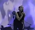 Dave Gahan au Festival des Vieilles Charrues en 2018.