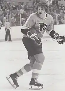 Description de l'image Dave Schultz hockey.JPG.