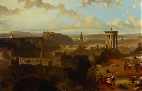 Édimbourg depuis la colline de Calton (1858)Galerie d'art de Nouvelle-Galles du Sud