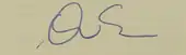 Signature de David Sedaris