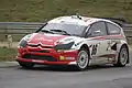 Davy Jeanney en 2011 sur sa Citroën C4 Supercar.