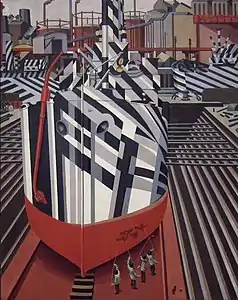 Dazzle-ships in Drydock at Liverpool (1919)