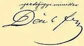 signature de Ferenc Deák