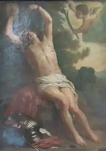 le Martyre de St Sebastien, Haasdonk, Eglise saint-Jacques.