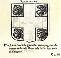 1581, H. De Bara, Le Blason des Armoires, Lyon.