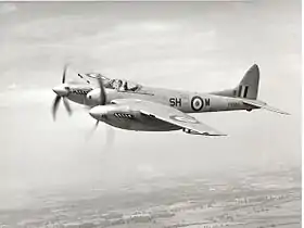 De Havilland Hornet F.3 du 64e escadron de la RAF.