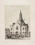 L'église en 1849