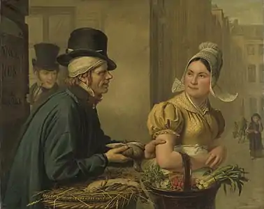 La Cuisinière et le marchand de volailles (1827), Amsterdam, Rijksmuseum.