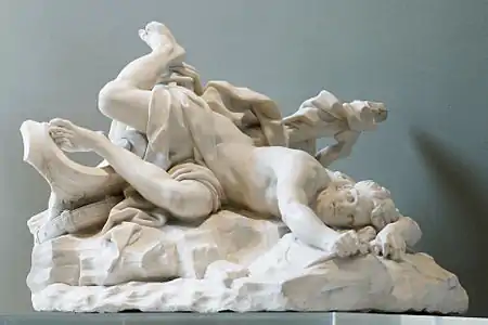 La Mort d'Hippolyte (1715), Paris, musée du Louvre.