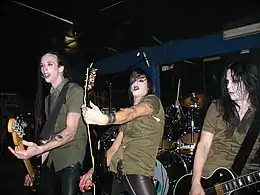 Deathstars en concert en Italie en octobre 2006.