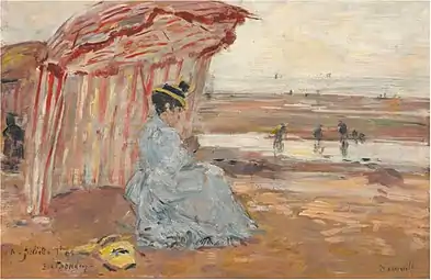 Deauville, Juliette sous la tente, 1895Collection privée, Vente 2018