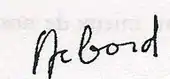 Signature de Guy Debord