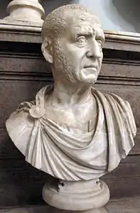 Buste de Decius Trajan (r. 249-251).