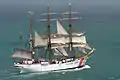 Le navire école USCGC Eagle.