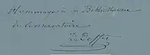 signature de Louis Deffès