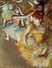 Edgar Degas, Danseuses de ballet sur scène, 1883.