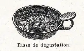 Gravure d'un tastevin, 1904.