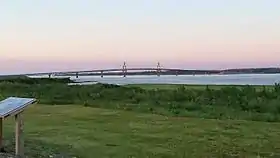 Le pont en 2016, vu depuis une aire de repos