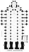 contour cruciforme sans transept