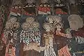 Détail de la fresque représentant le Jugement dernier, les élus sont conduits par les premiers martyrs Étienne et Jacques