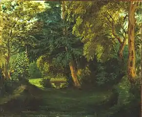 Le Domaine de Nohant dans les années 1840 par Eugène Delacroix.