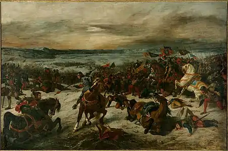 Eugène Delacroix, La Bataille de Nancy, 1831.