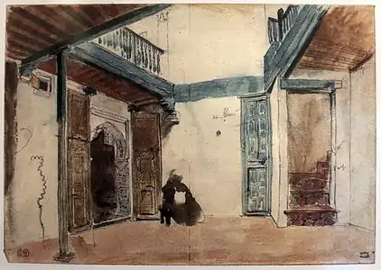 L'aquarelle de 1832qui a inspiré la Noce juive au Maroc