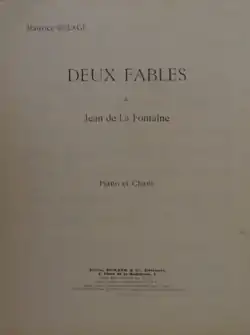 Image illustrative de l’article Deux fables de La Fontaine