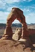 Delicate Arch (arche naturelle), parc national des Arches (Utah).