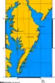 La péninsule de Delmarva, le premier territoire appelé Acadie.